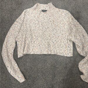 VICI Speckled Knit Cropped Sweater